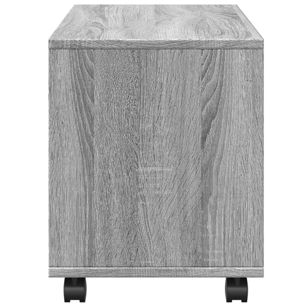Armoire roulante sonoma gris 72x33x42,5 cm bois d'ingénierie - XIOS