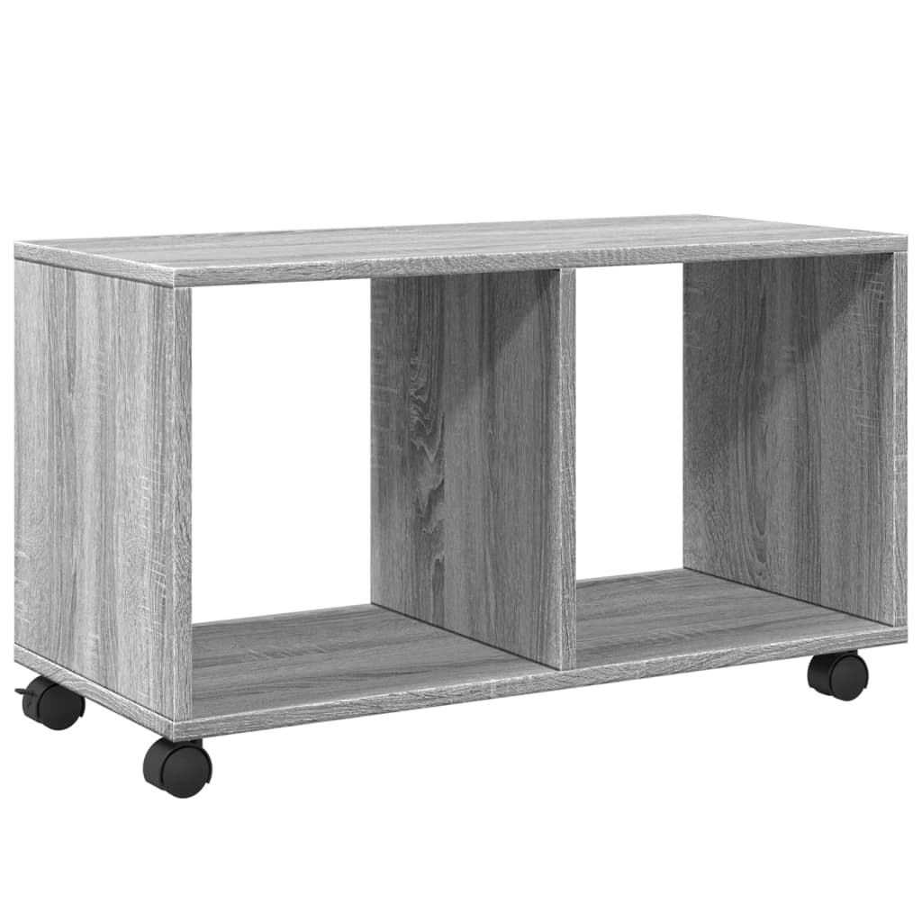 Armoire roulante sonoma gris 72x33x42,5 cm bois d'ingénierie - XIOS