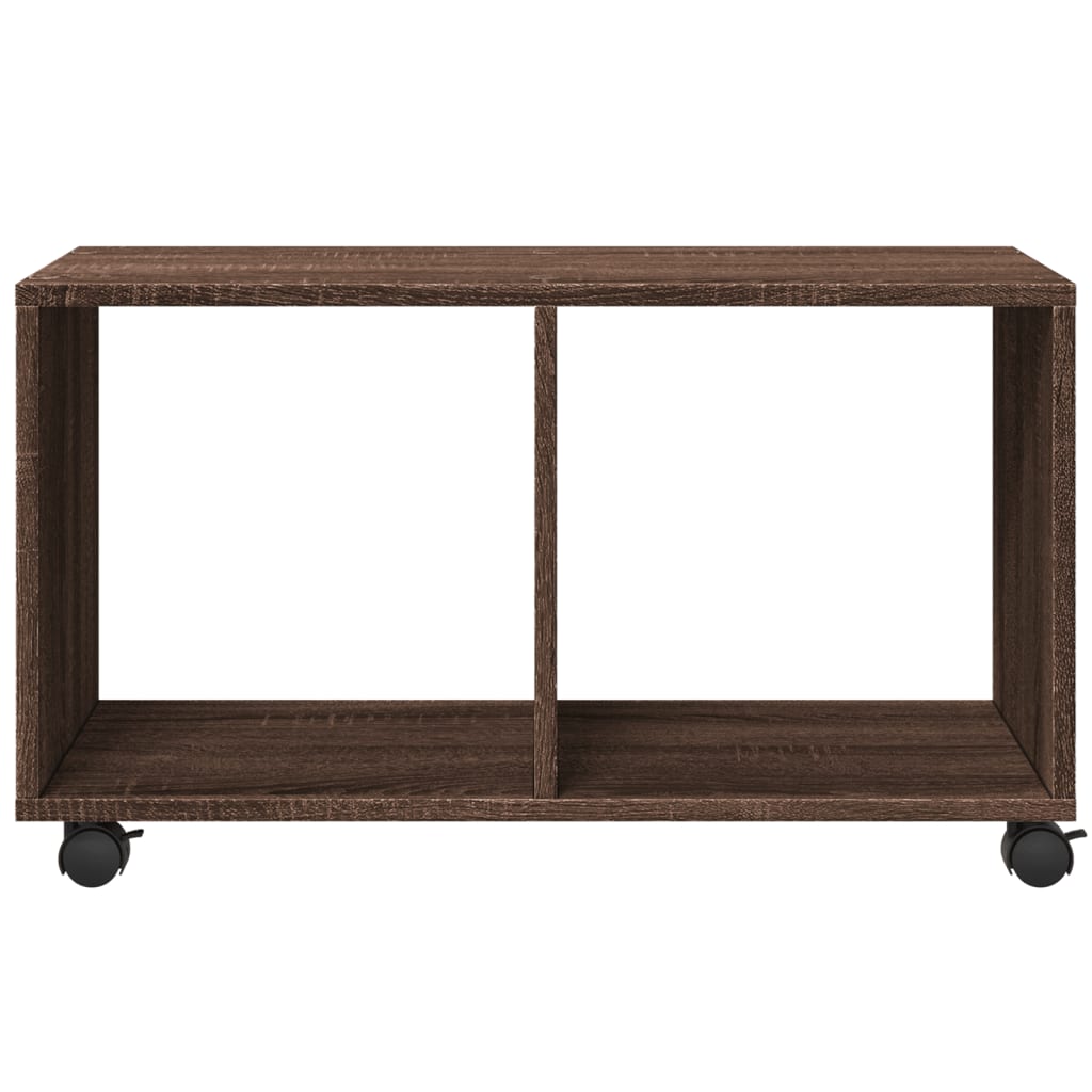 Armoire roulante chêne marron 72x33x42,5 cm bois d'ingénierie - XIOS