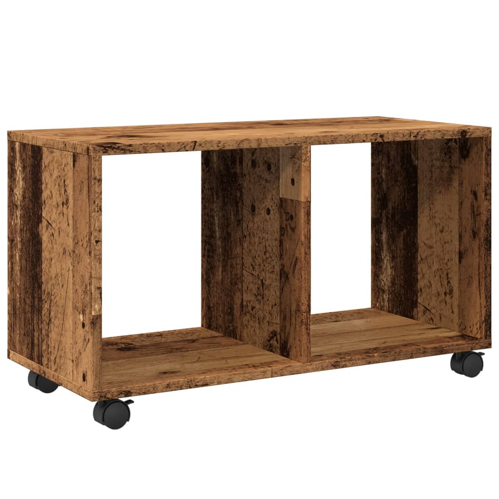 Armoire à roulettes vieux bois 72x33x42,5 cm bois d'ingénierie - XIOS