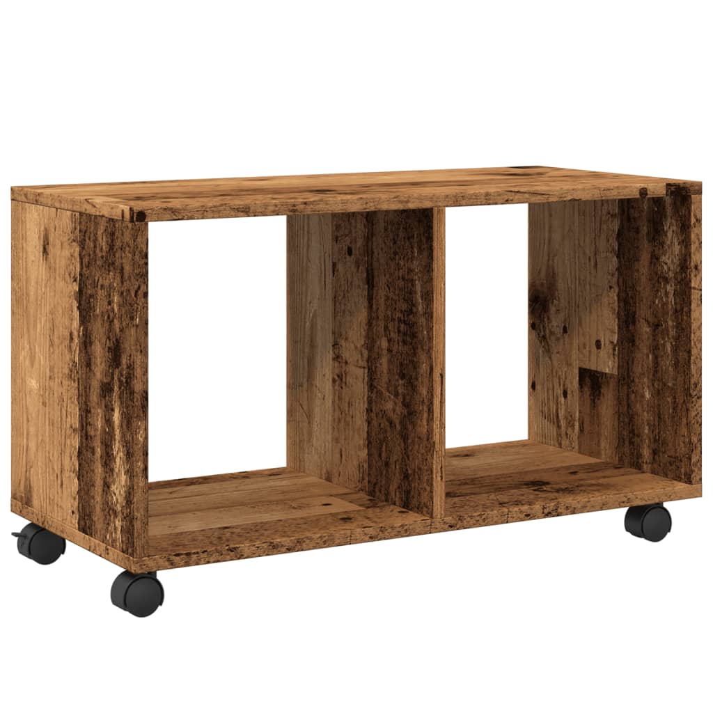 Armoire à roulettes vieux bois 72x33x42,5 cm bois d'ingénierie - XIOS