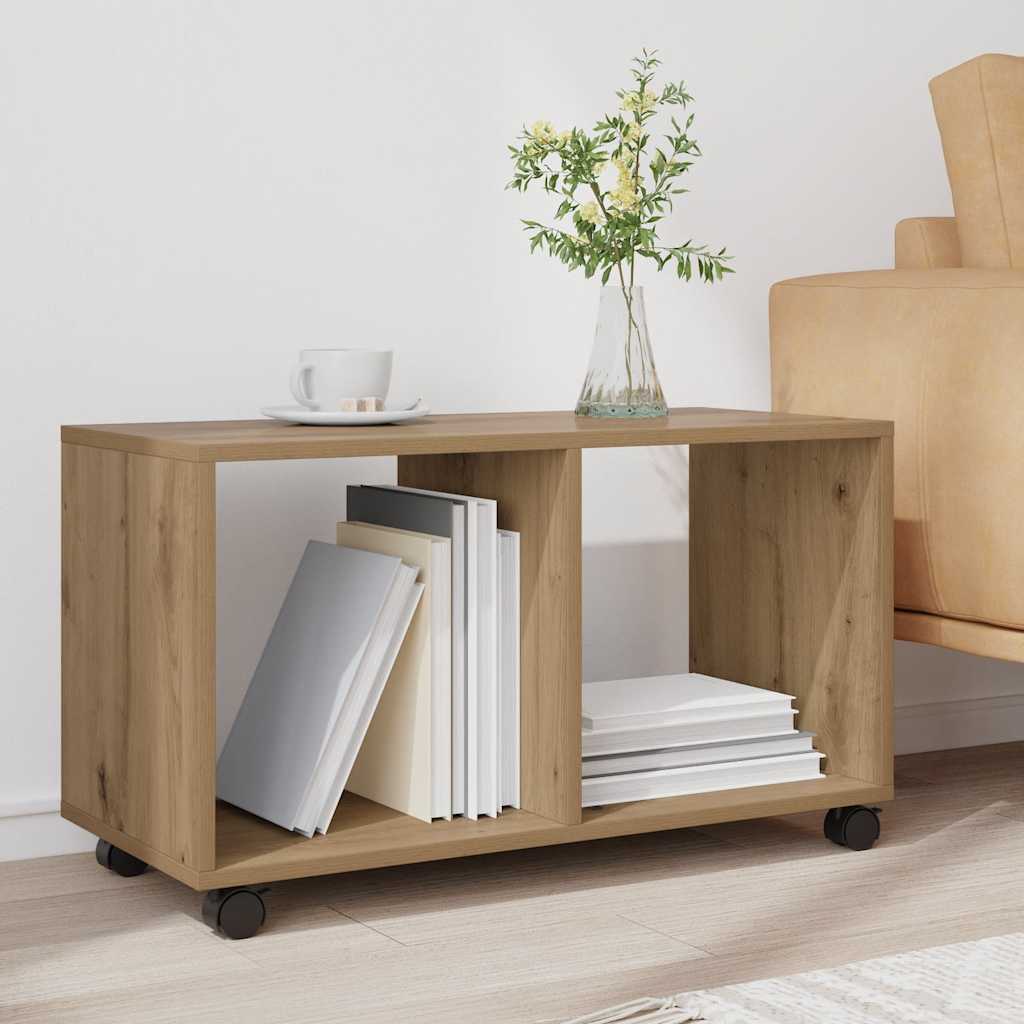 Armoire à roulettes chêne artisanal bois d'ingénierie - XIOS