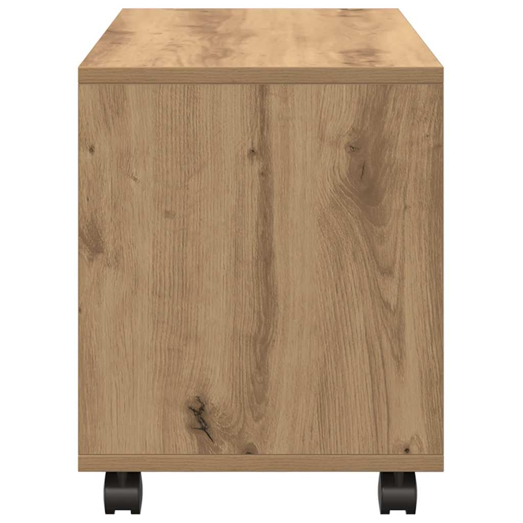 Armoire à roulettes chêne artisanal bois d'ingénierie - XIOS