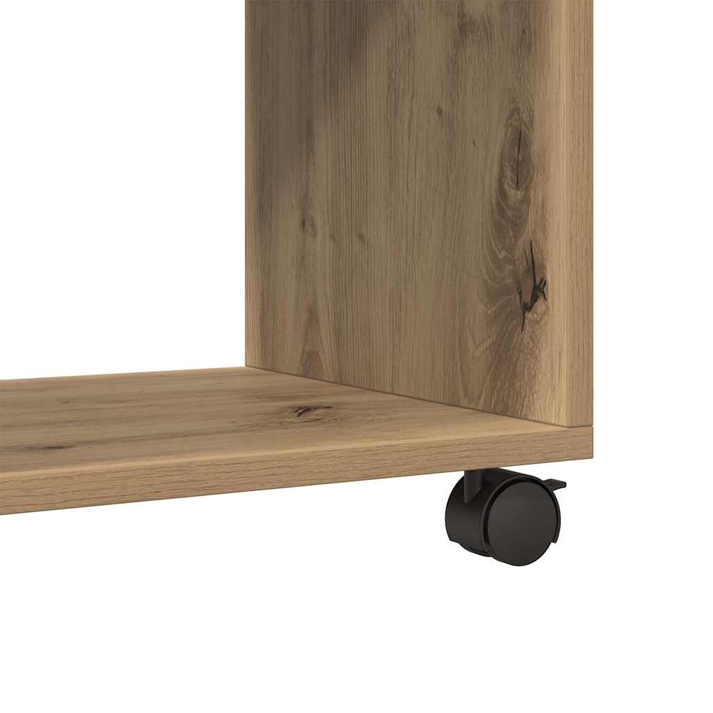 Armoire à roulettes chêne artisanal bois d'ingénierie - XIOS