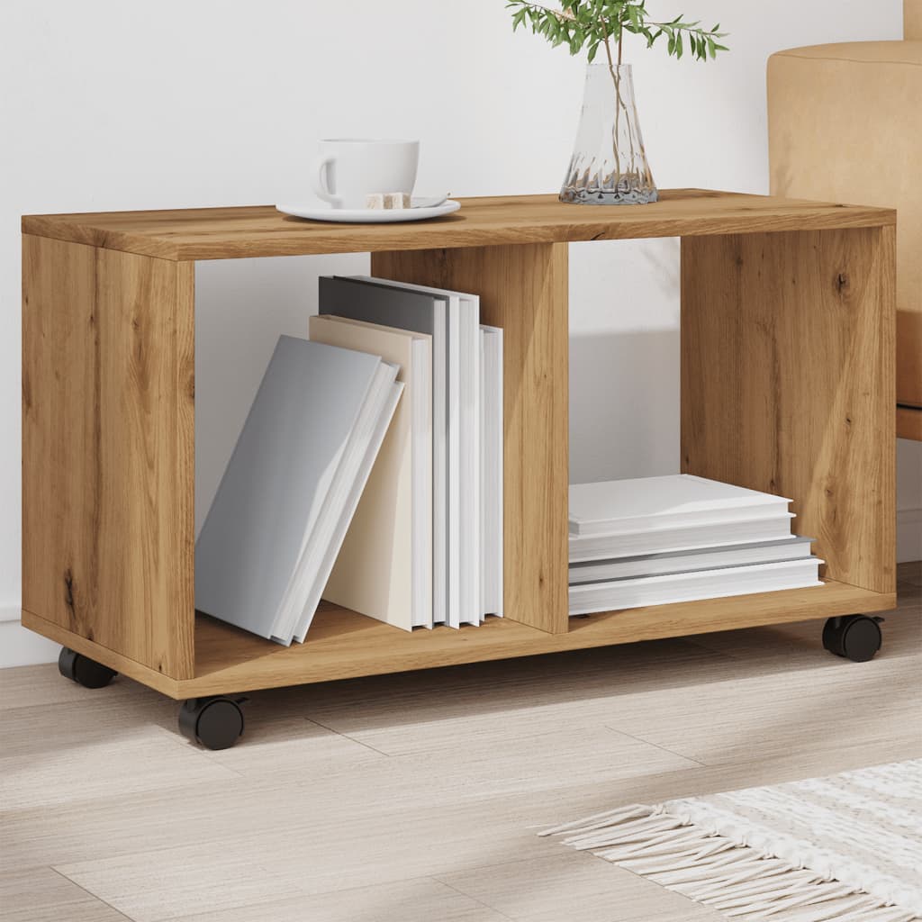 Armoire à roulettes chêne artisanal bois d'ingénierie - XIOS