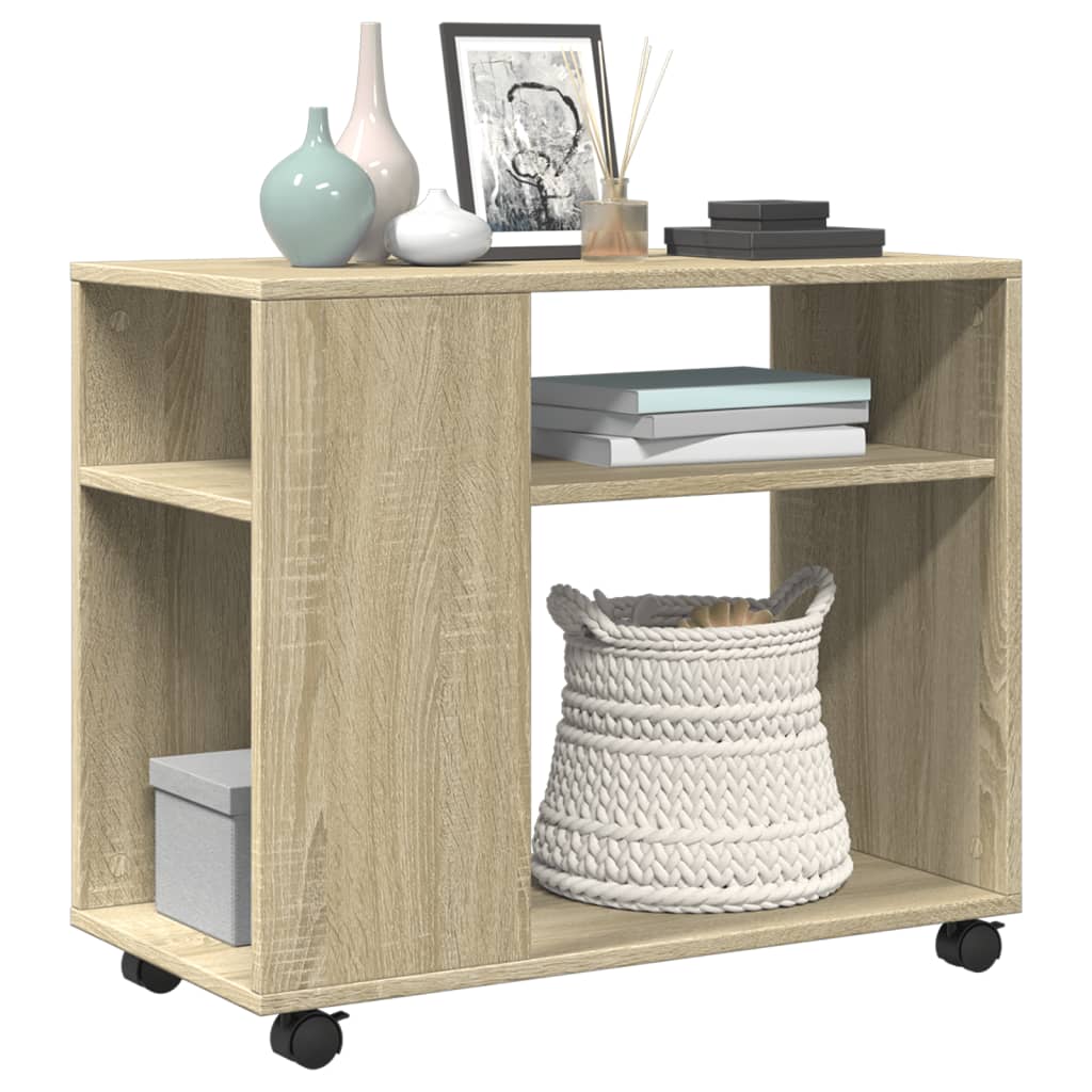 Table d'appoint avec roues Chêne sonoma bois d'ingénierie - XIOS
