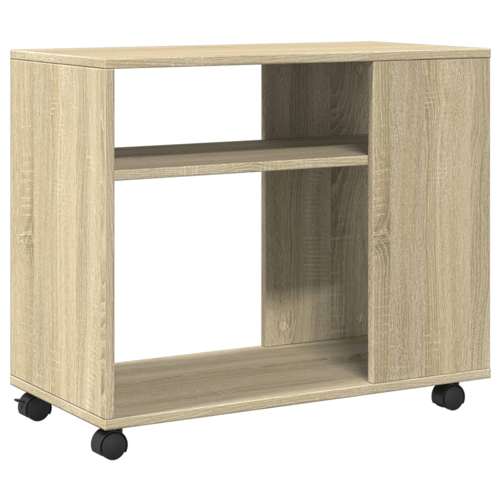 Table d'appoint avec roues Chêne sonoma bois d'ingénierie - XIOS