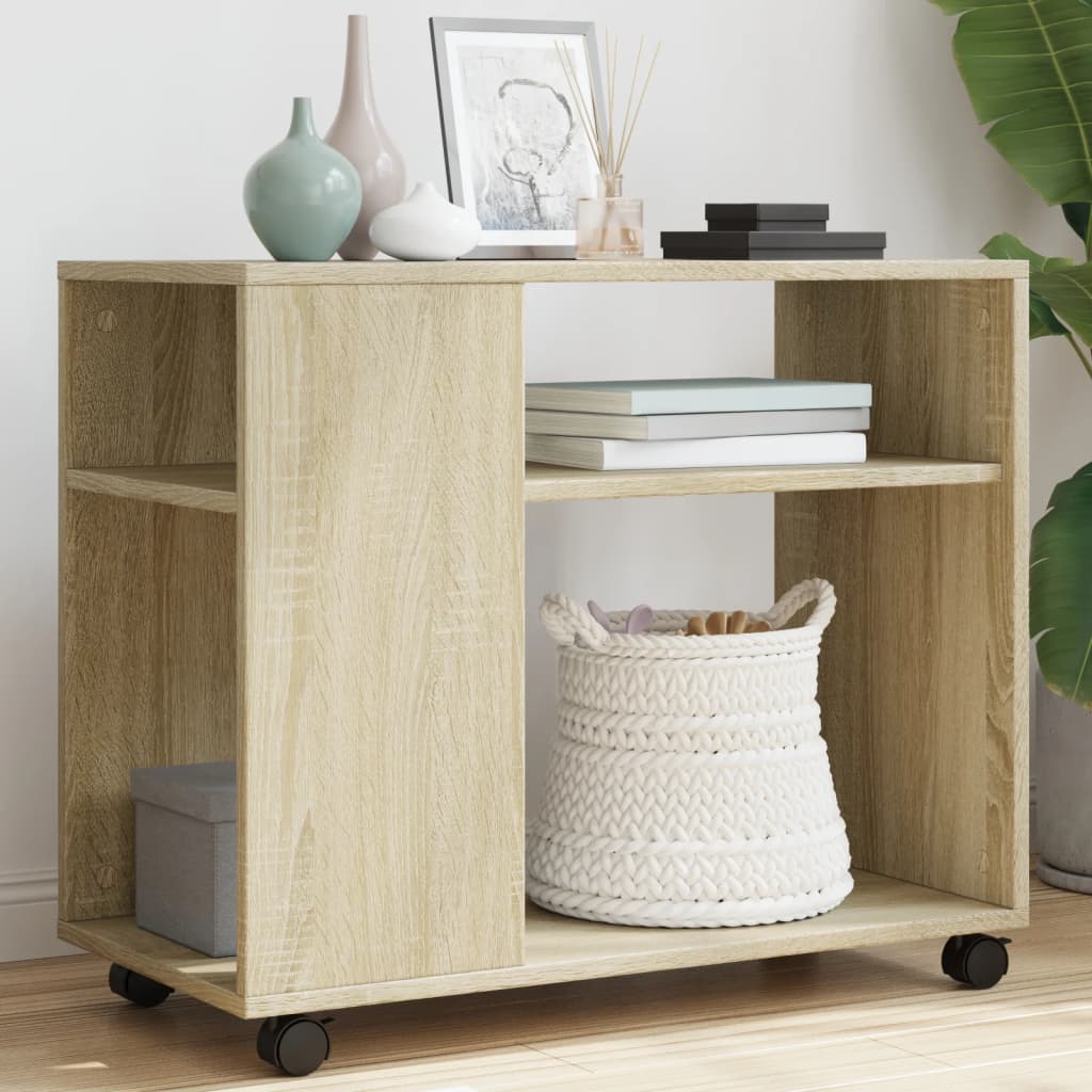 Table d'appoint avec roues Chêne sonoma bois d'ingénierie - XIOS