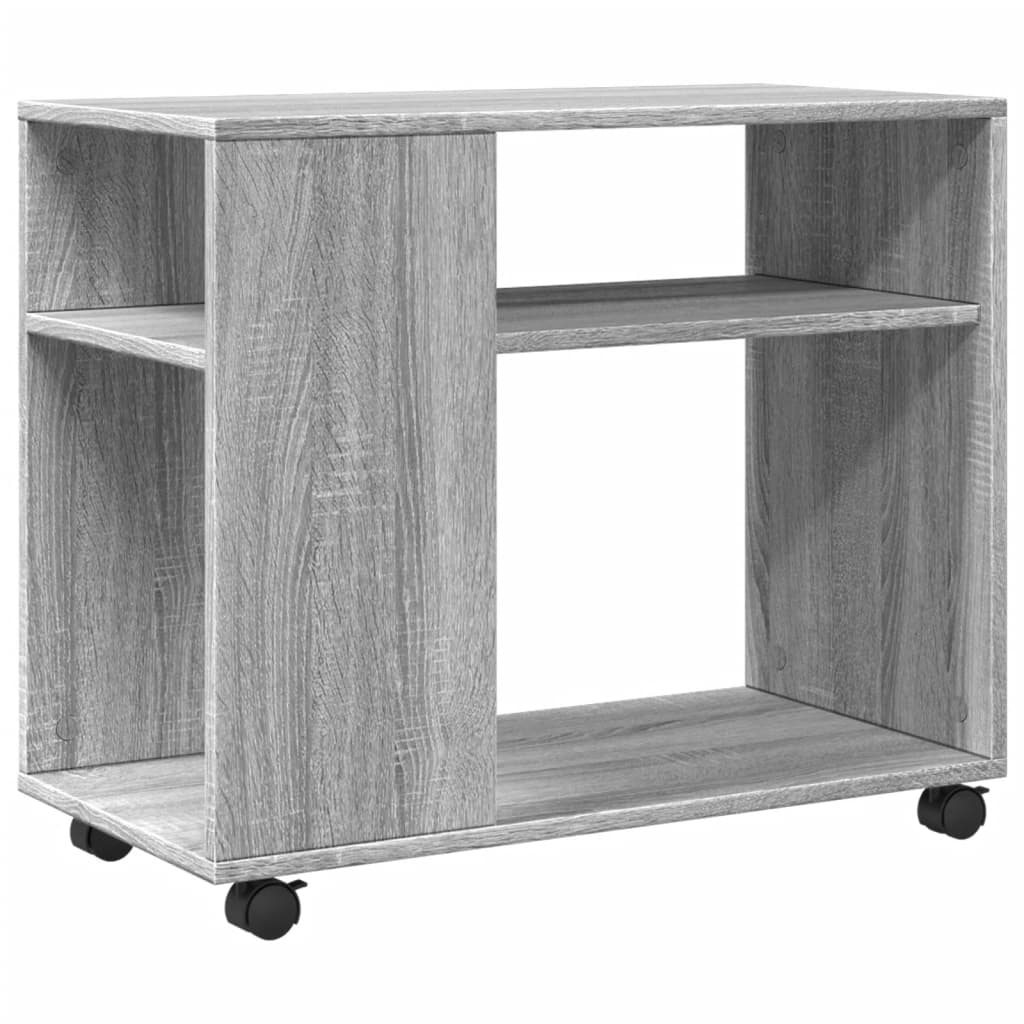 Table d'appoint avec roues sonoma gris bois d'ingénierie - XIOS