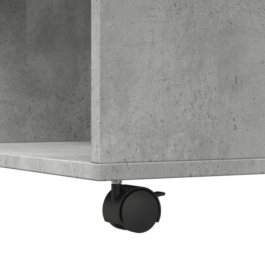 Table basse gris béton 80x80x40 cm bois d'ingénierie - XIOS