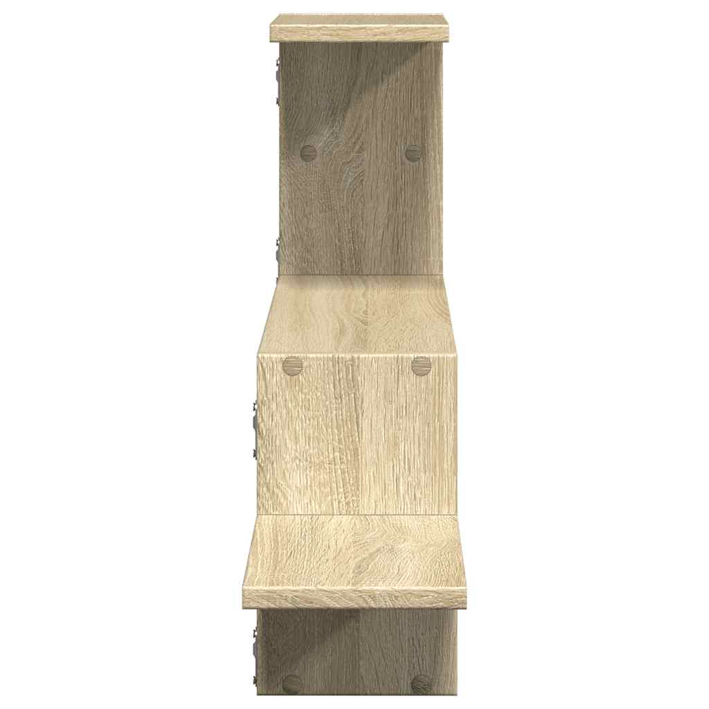 Étagère murale chêne sonoma 104x15x49 cm bois d'ingénierie - XIOS