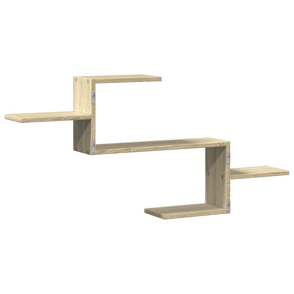 Étagère murale chêne sonoma 104x15x49 cm bois d'ingénierie - XIOS