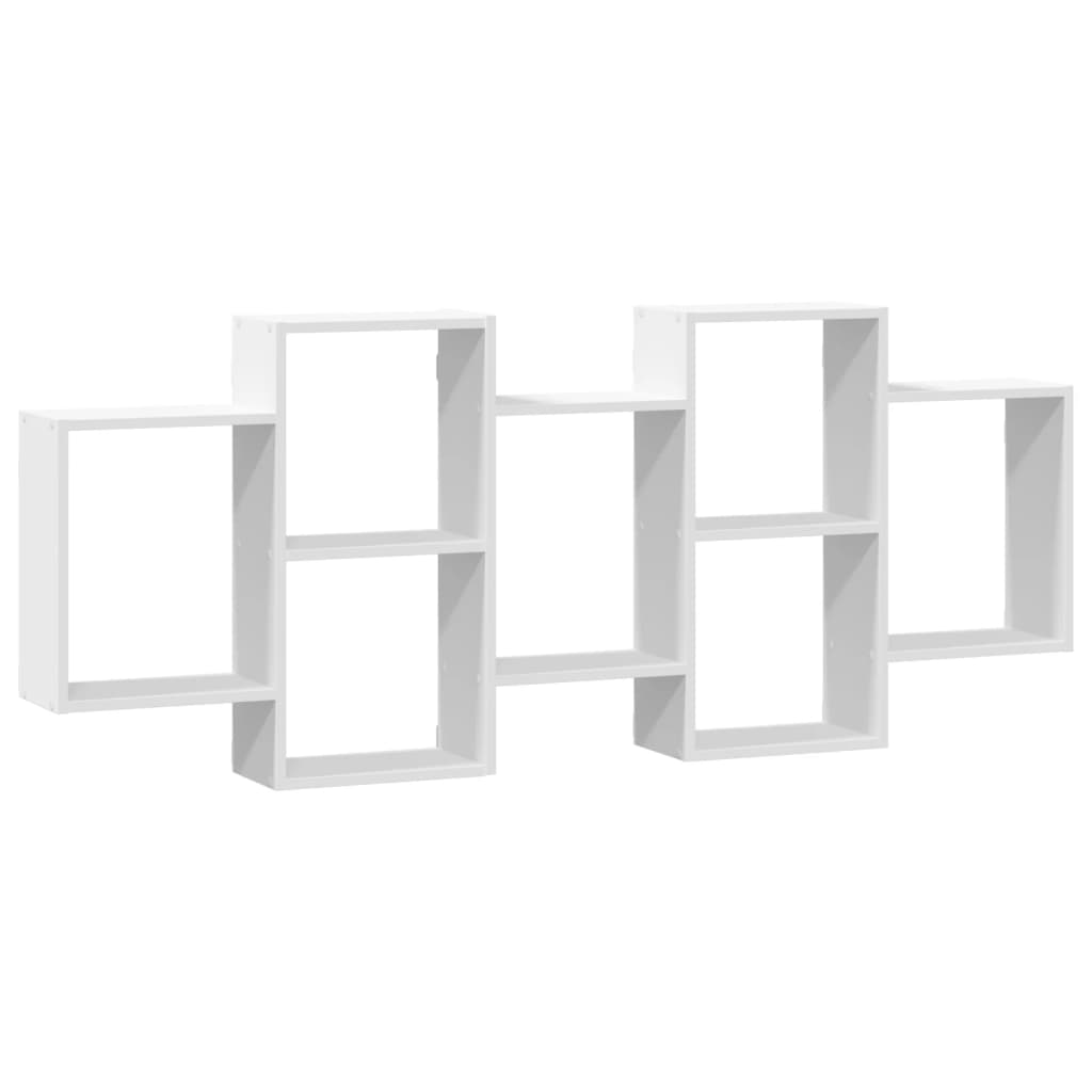 Étagère murale blanc 159x18x65 cm bois d'ingénierie - XIOS