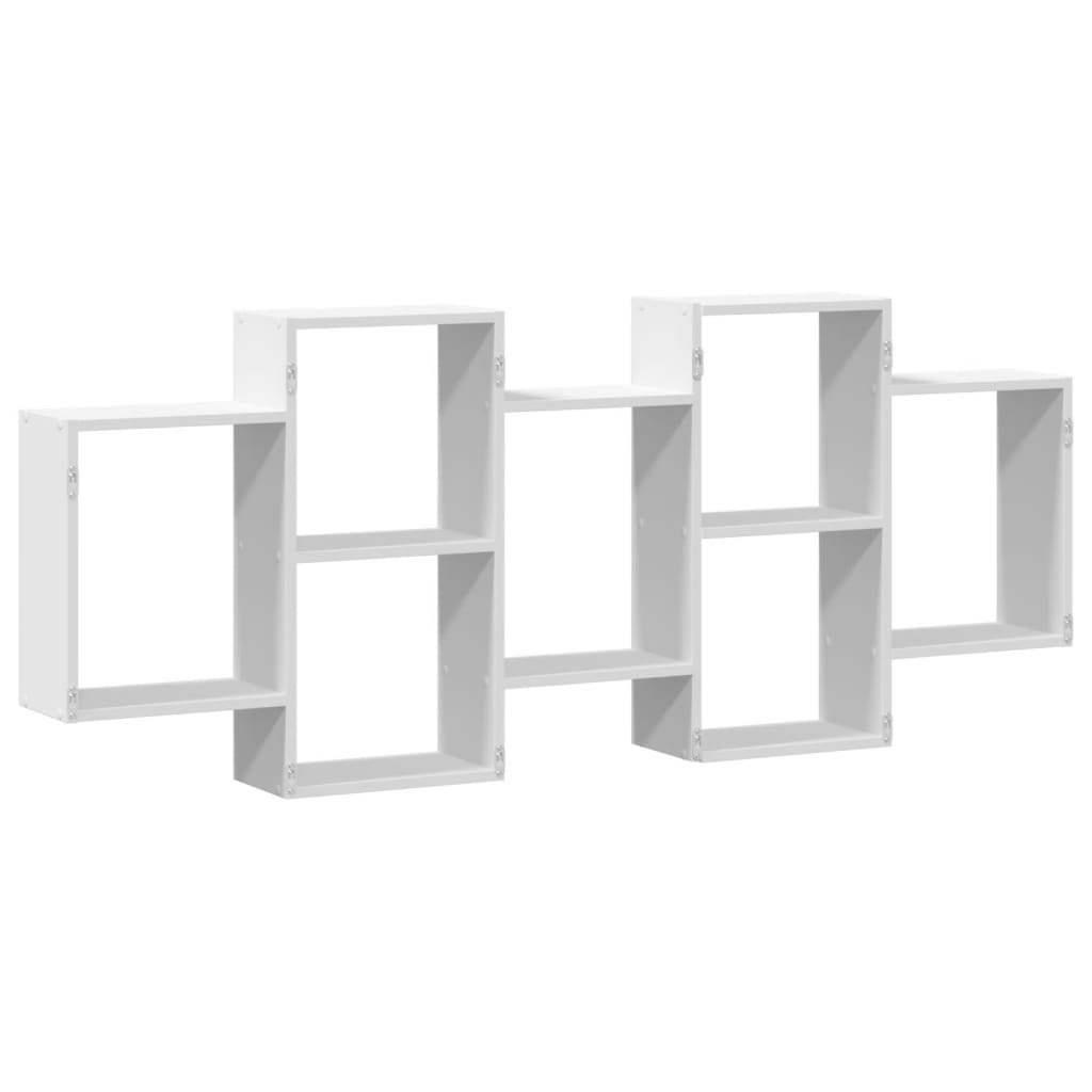 Étagère murale blanc 159x18x65 cm bois d'ingénierie - XIOS