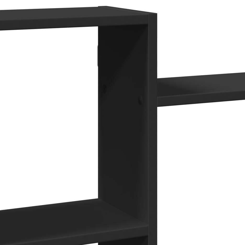 Étagère murale noir 159x18x65 cm bois d'ingénierie - XIOS
