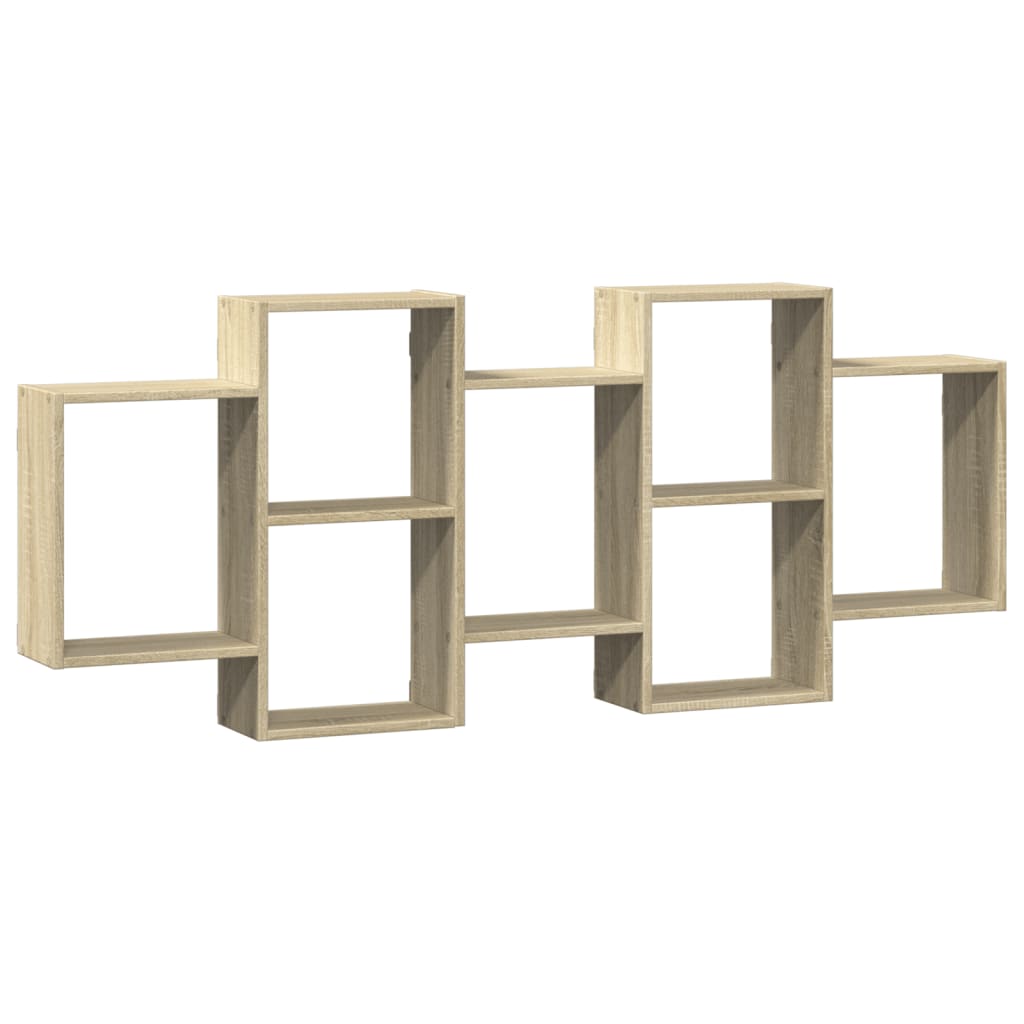 Étagère murale chêne sonoma 159x18x65 cm bois d'ingénierie - XIOS