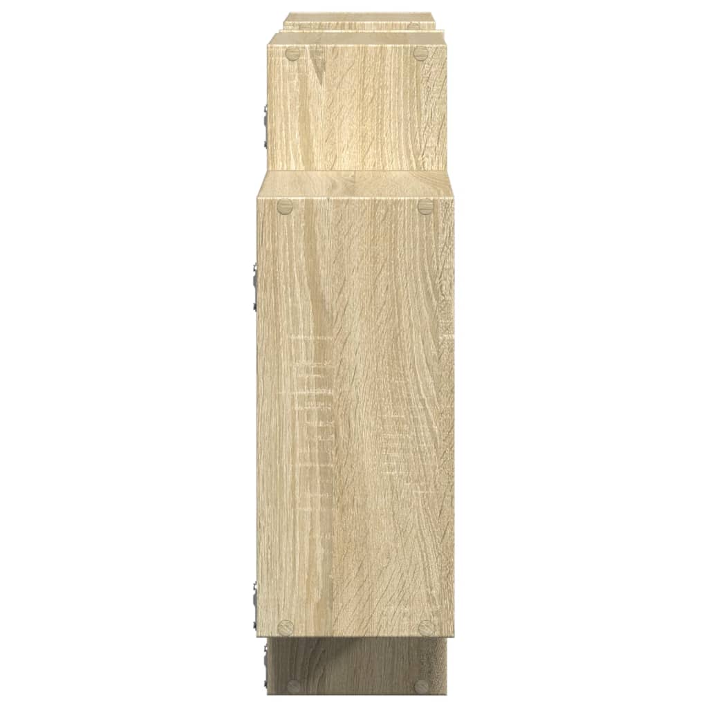 Étagère murale chêne sonoma 159x18x65 cm bois d'ingénierie - XIOS
