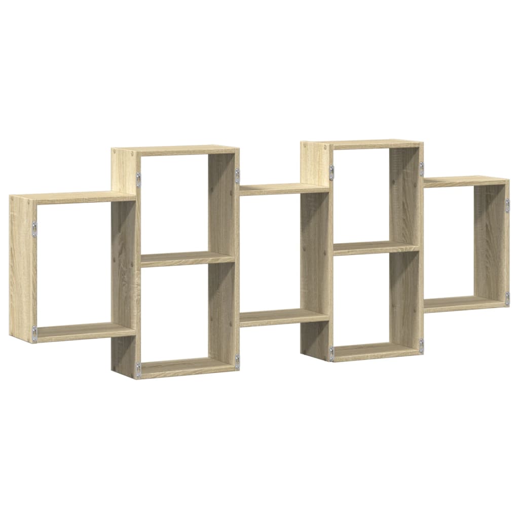 Étagère murale chêne sonoma 159x18x65 cm bois d'ingénierie - XIOS