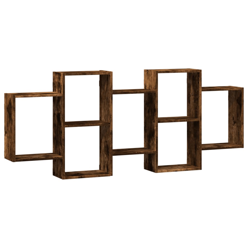 Étagère murale chêne fumé 159x18x65 cm bois d'ingénierie - XIOS