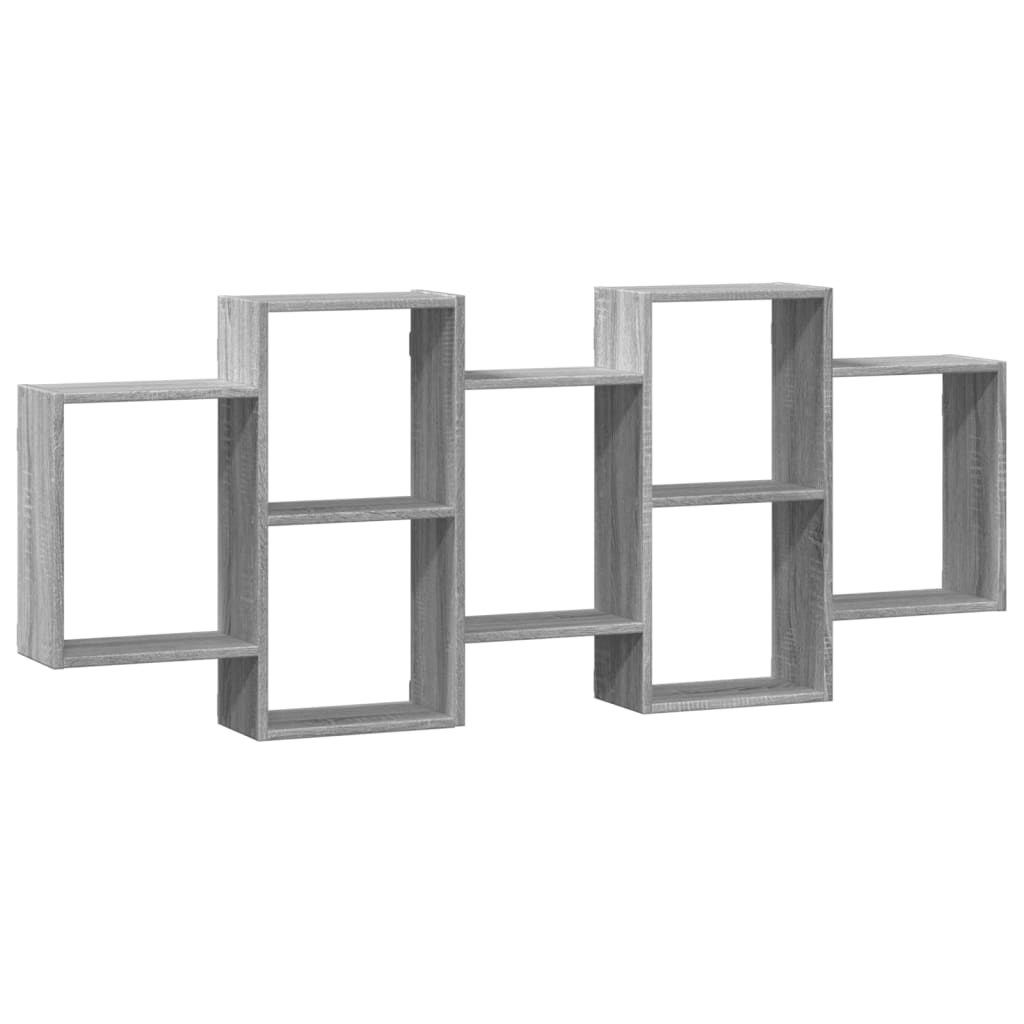 Étagère murale sonoma gris 159x18x65 cm bois d'ingénierie - XIOS