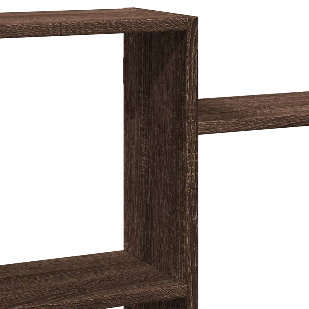 Étagère murale chêne marron 159x18x65 cm bois d'ingénierie - XIOS