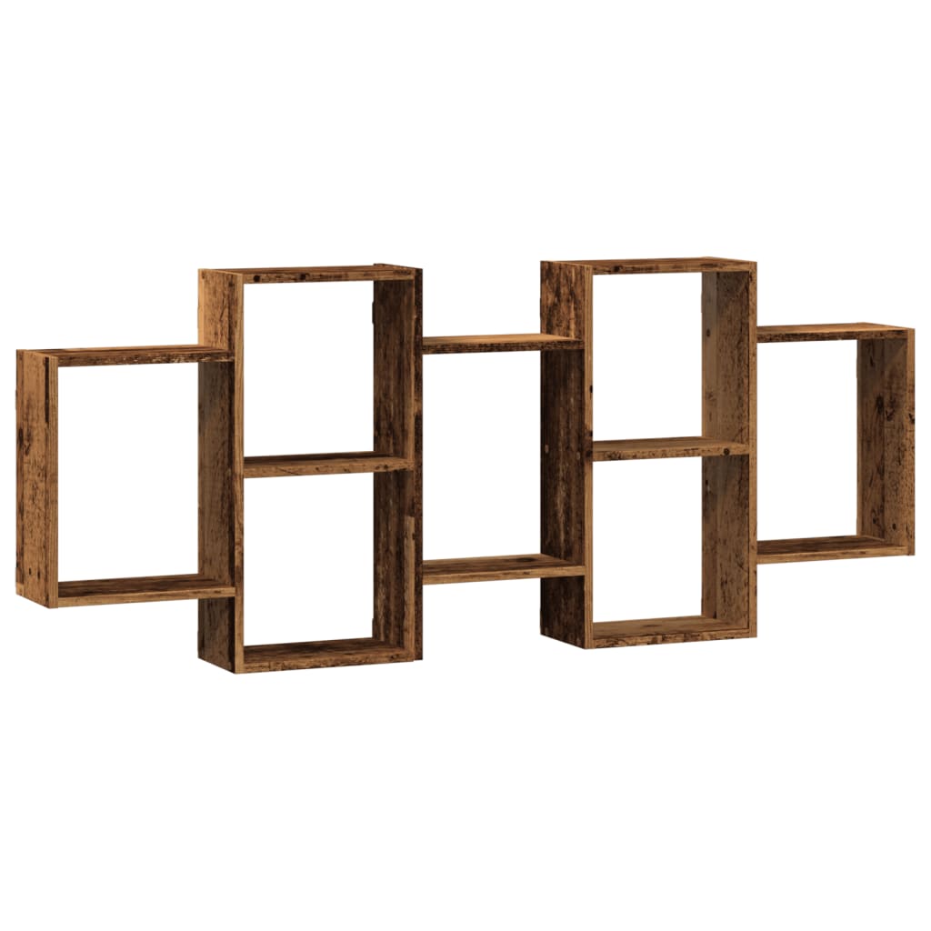 Étagère murale vieux bois 159x18x65 cm bois d'ingénierie - XIOS