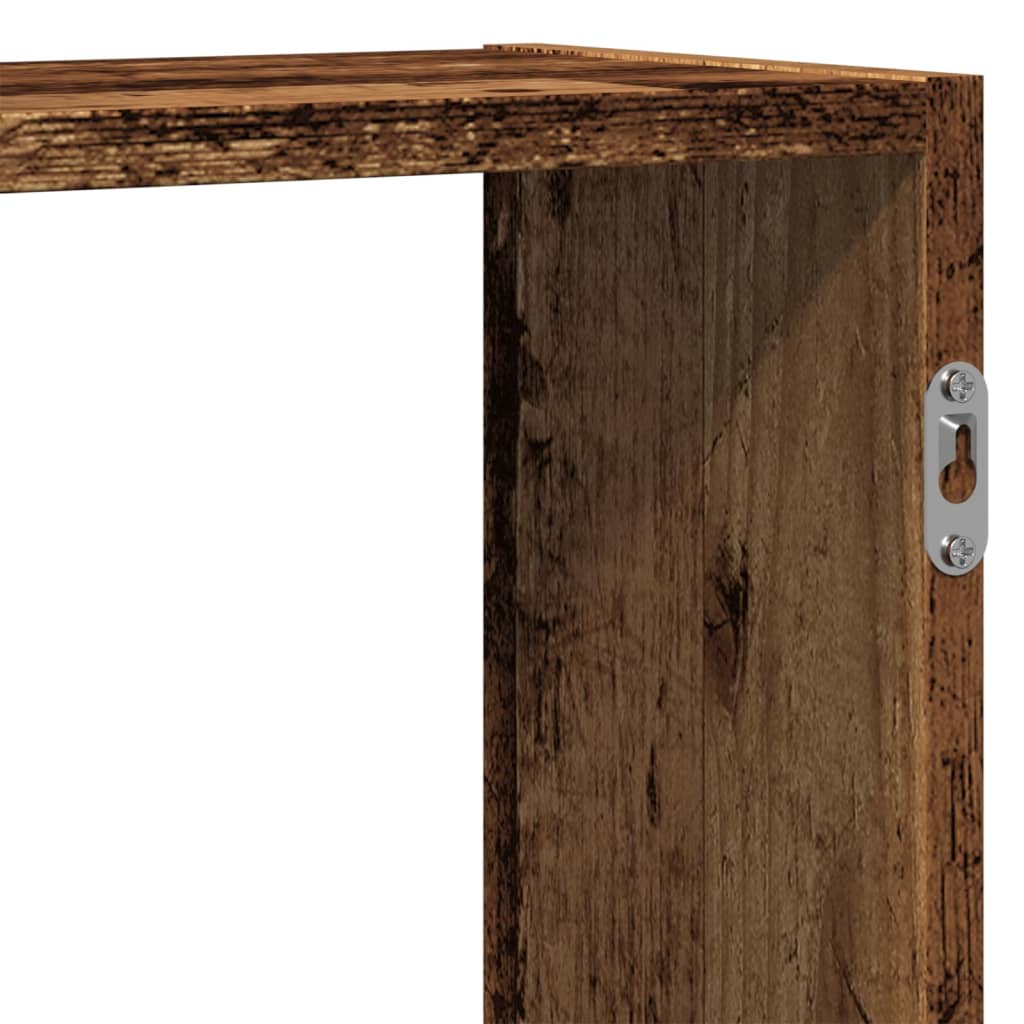 Étagère murale vieux bois 159x18x65 cm bois d'ingénierie - XIOS
