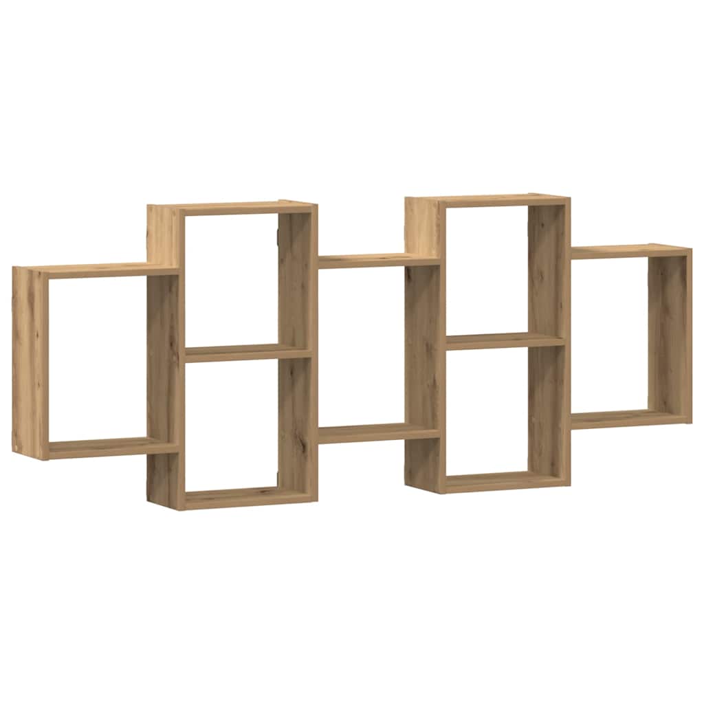 Étagère murale chêne artisanal 159x18x65 cm bois d'ingénierie - XIOS