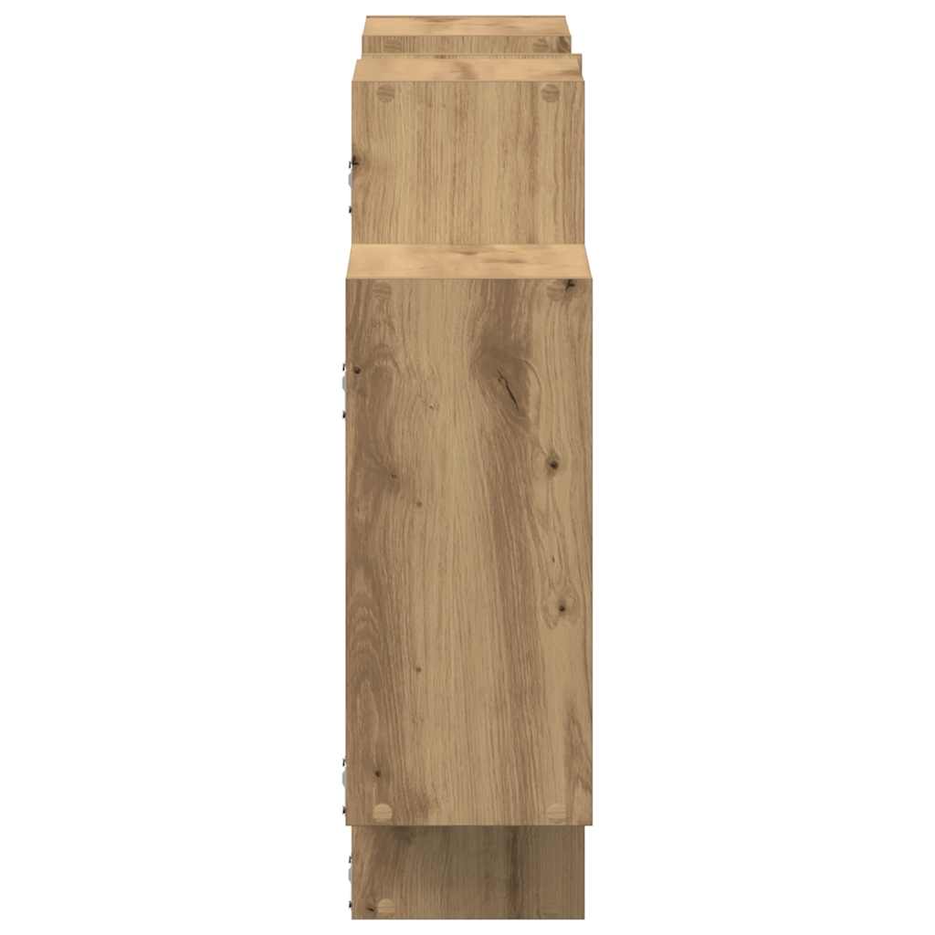 Étagère murale chêne artisanal 159x18x65 cm bois d'ingénierie - XIOS