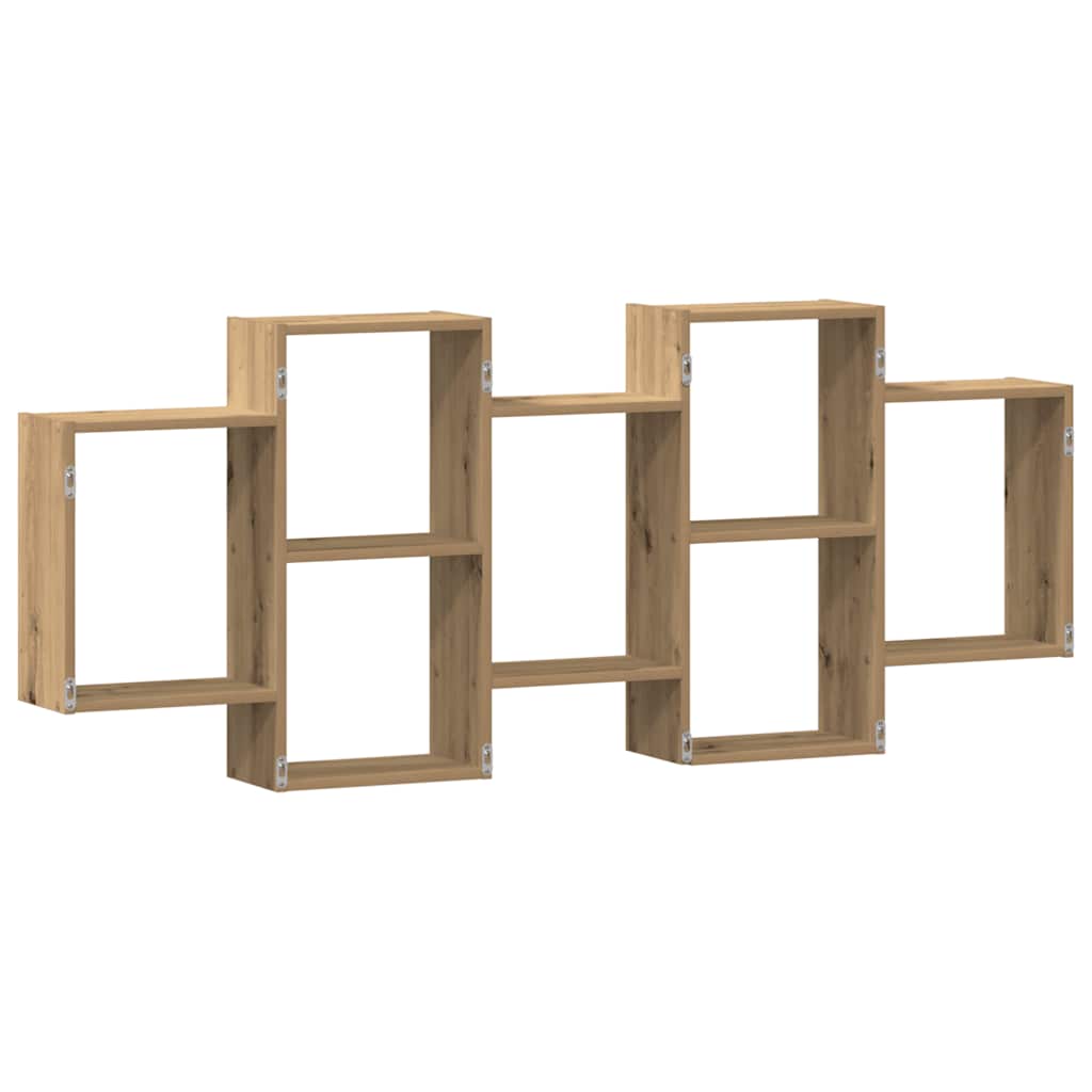 Étagère murale chêne artisanal 159x18x65 cm bois d'ingénierie - XIOS