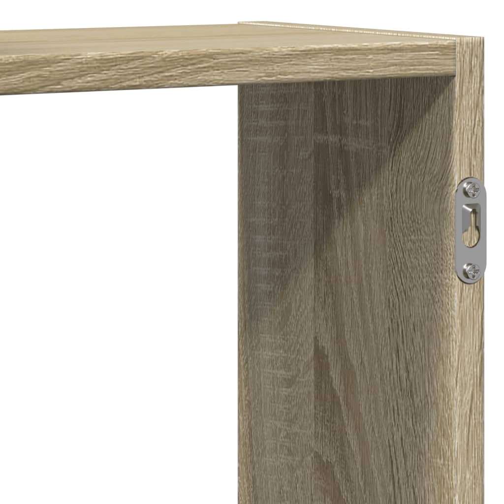 Étagère murale chêne sonoma 129x18x42 cm bois d'ingénierie - XIOS