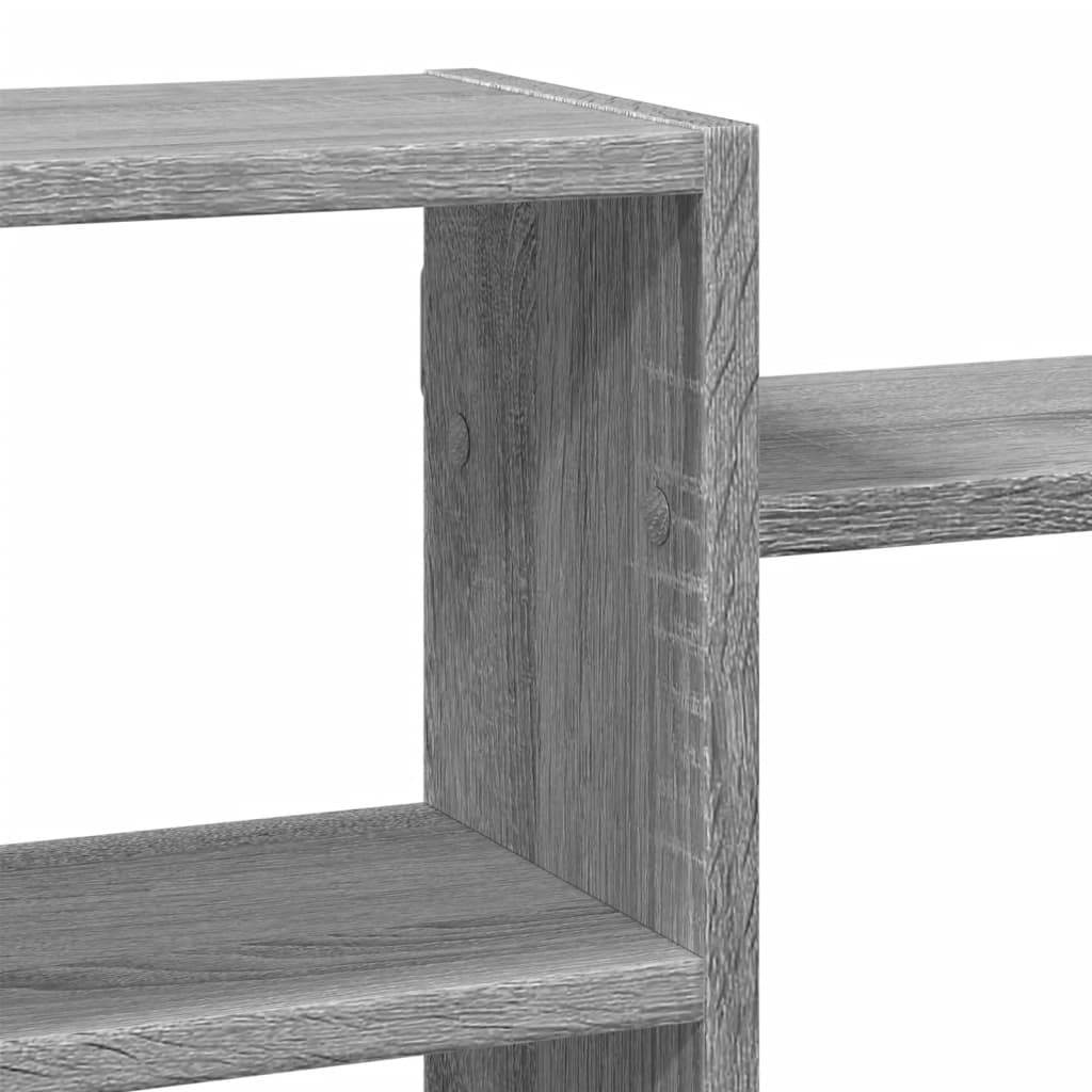 Étagère murale sonoma gris 129x18x42 cm bois ingénierie - XIOS