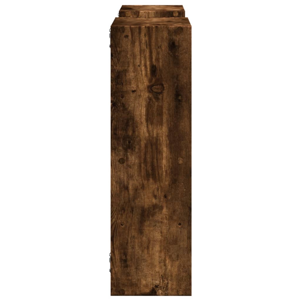 Étagère murale chêne fumé 96x18x60 cm bois d'ingénierie - XIOS