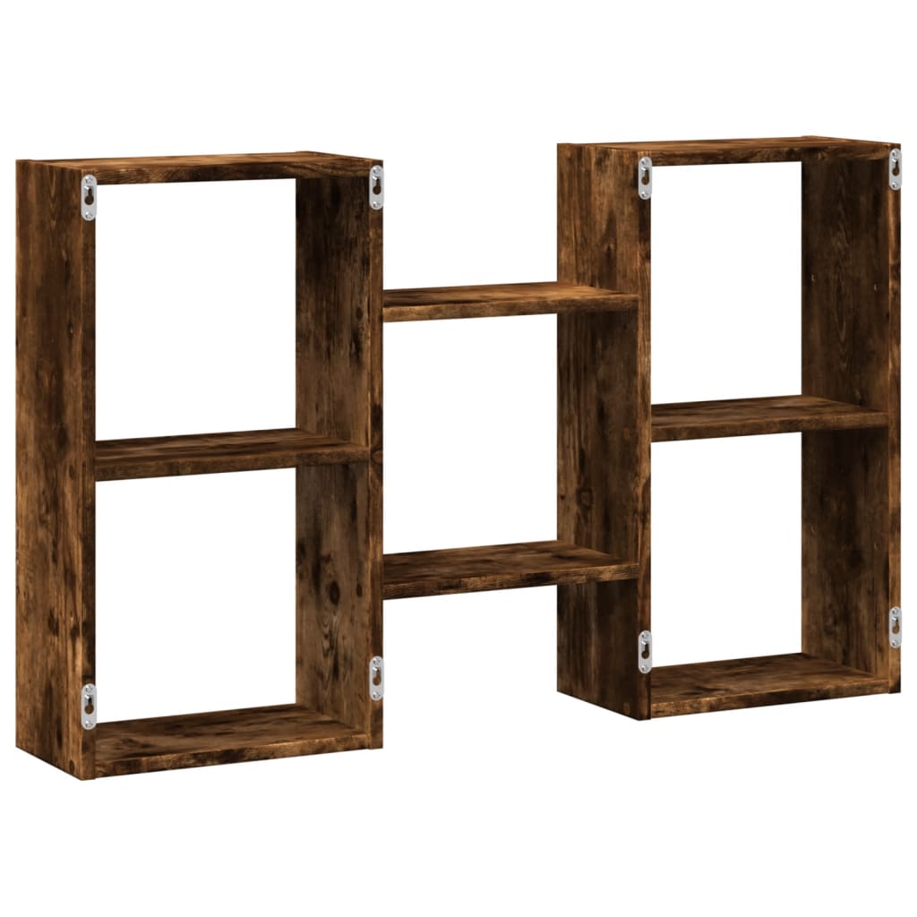 Étagère murale chêne fumé 96x18x60 cm bois d'ingénierie - XIOS