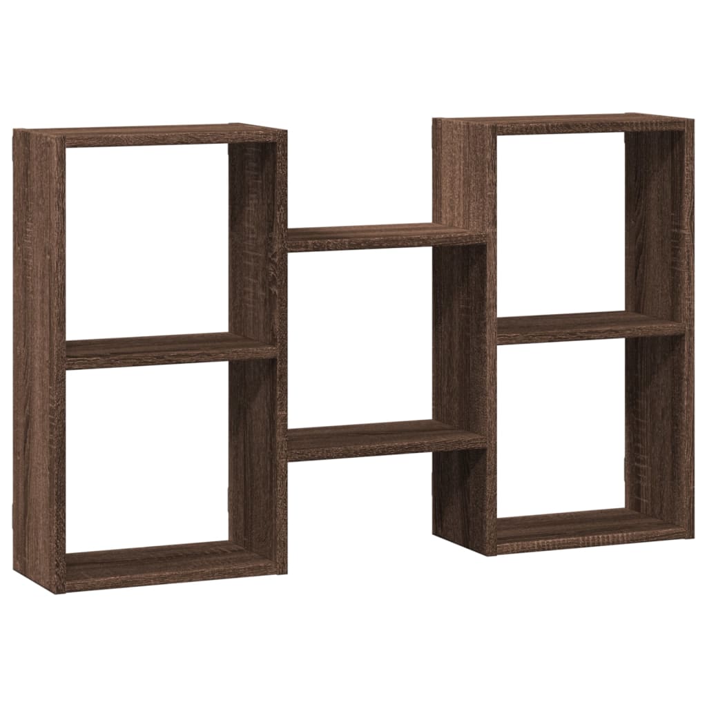 Étagère murale chêne marron 96x18x60 cm bois d'ingénierie Étagères murales & corniches vidaXL