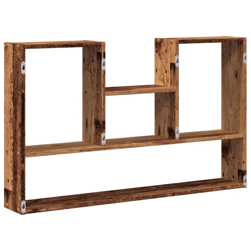Étagère murale vieux bois 99x15x60 cm bois d'ingénierie - XIOS
