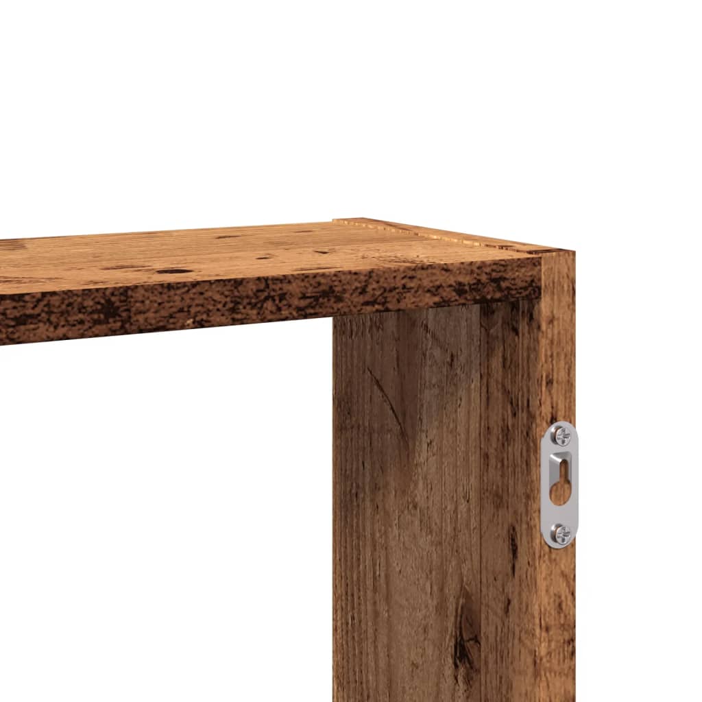 Étagère murale vieux bois 99x15x60 cm bois d'ingénierie - XIOS
