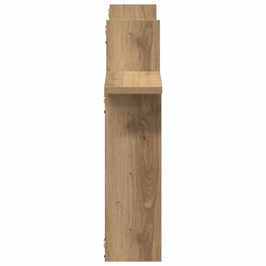 Étagères murales 2 pcs chêne artisanal bois d'ingénierie - XIOS