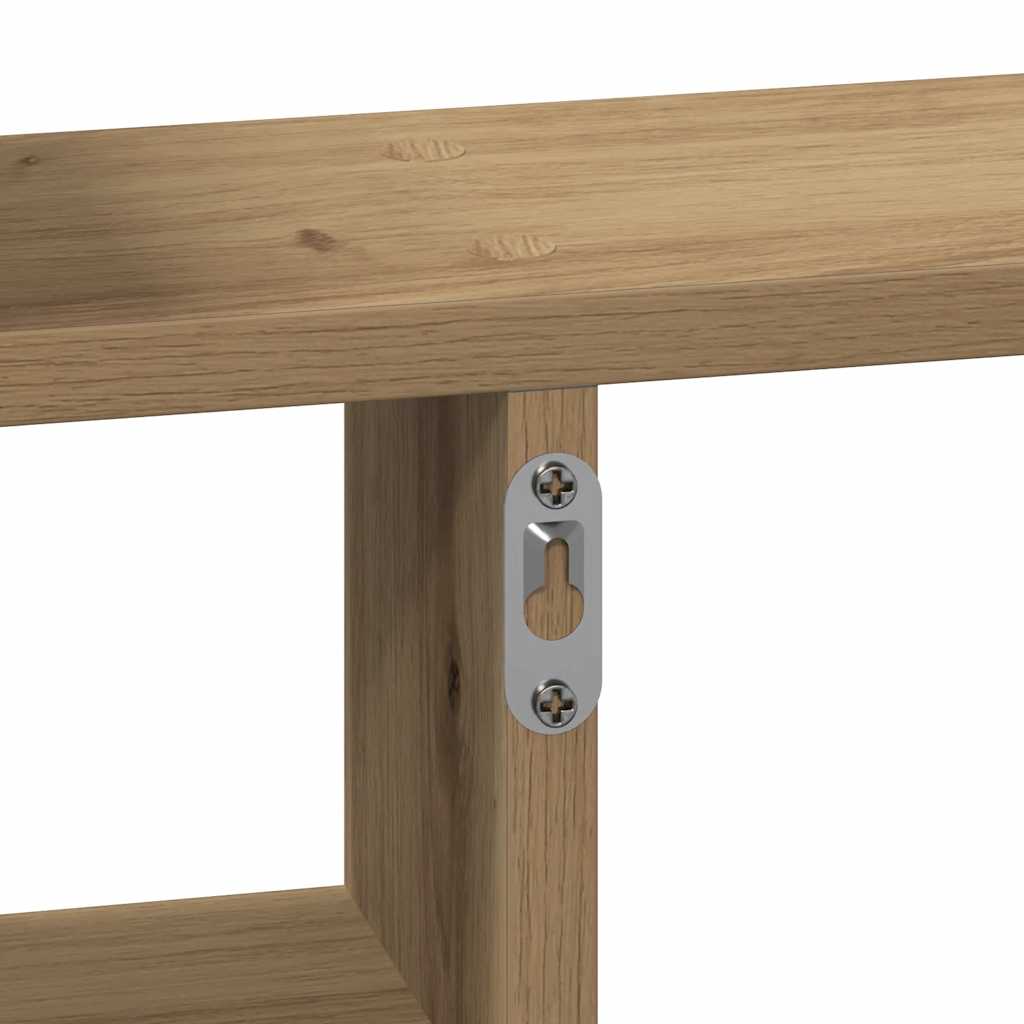 Étagères murales 2 pcs chêne artisanal bois d'ingénierie - XIOS