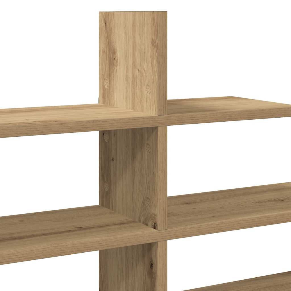 Étagère murale chêne artisanal 124,5x18x60,5 cm bois ingénierie