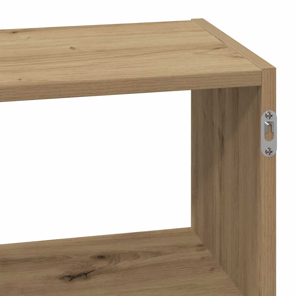 Étagère murale chêne artisanal 100x25x50 cm bois d'ingénierie