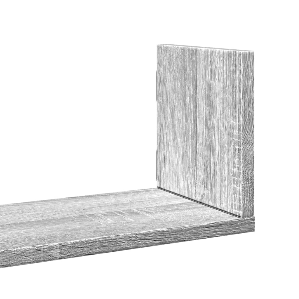 Étagères murales 3 pcs sonoma gris 58x18x18 cm bois ingénierie - XIOS