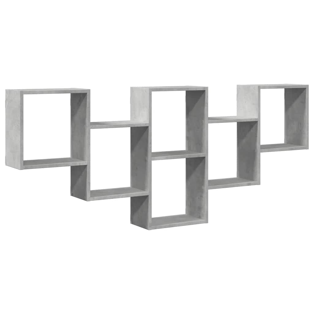 Étagère murale gris béton 159x18x66 cm bois d'ingénierie - XIOS