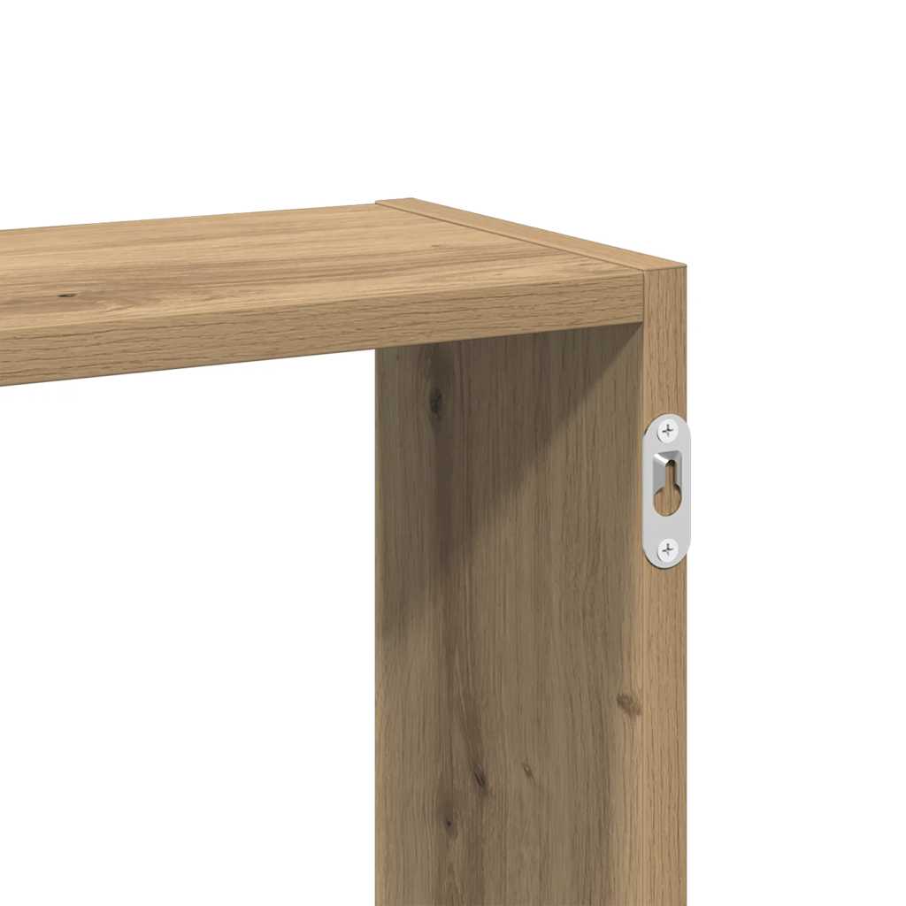 Étagère murale chêne artisanal 159x18x66 cm bois d'ingénierie - XIOS