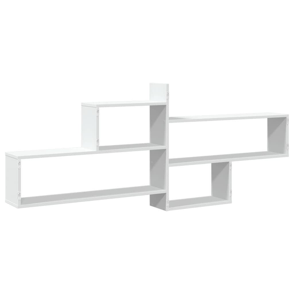 Étagère murale blanc 167,5x18x68 cm bois d'ingénierie - XIOS