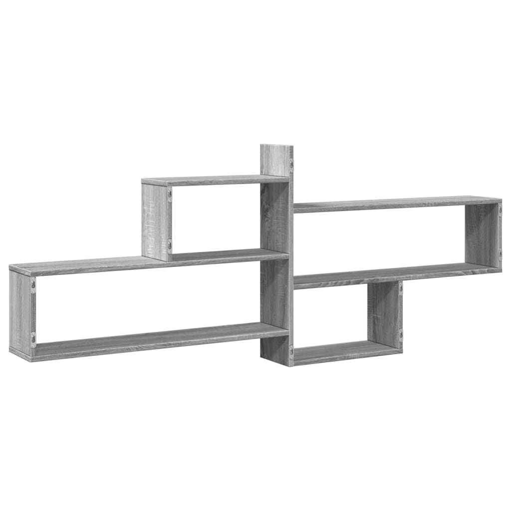 Étagère murale sonoma gris 167,5x18x68 cm bois ingénierie - XIOS