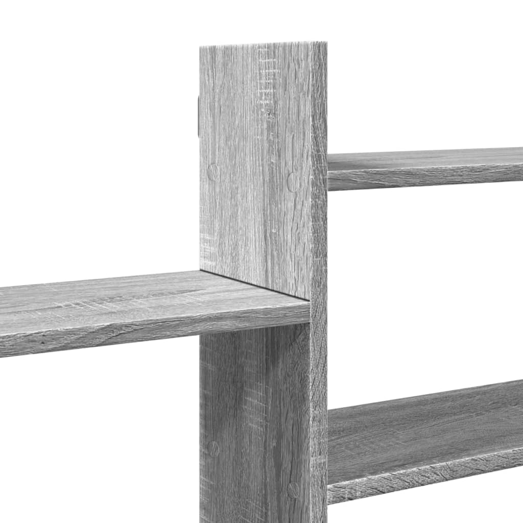 Étagère murale sonoma gris 167,5x18x68 cm bois ingénierie - XIOS