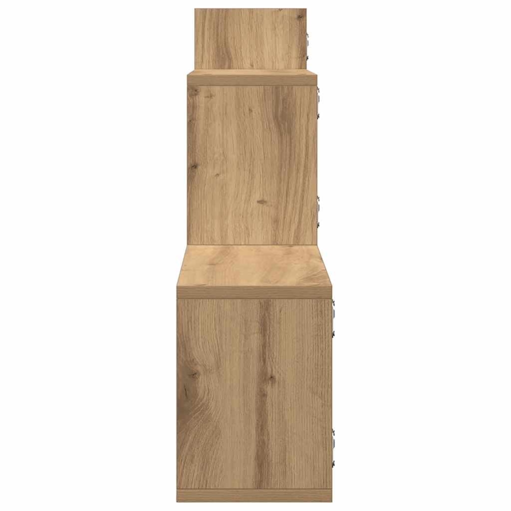 Étagère murale chêne artisanal 167,5x18x68 cm bois ingénierie