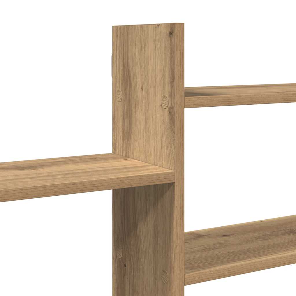 Étagère murale chêne artisanal 167,5x18x68 cm bois ingénierie