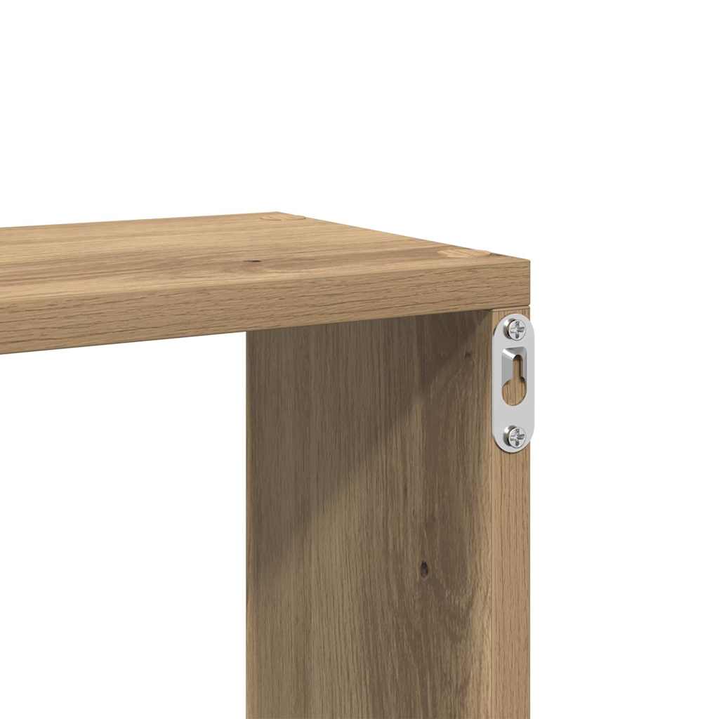 Étagère murale chêne artisanal 167,5x18x68 cm bois ingénierie